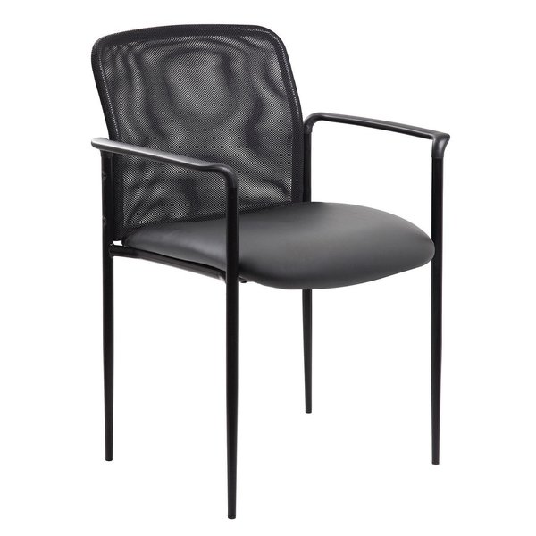 Officesource Crossway Collection Side Chair with Black Frame 2029VBK